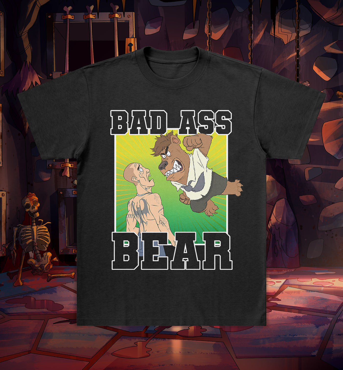 Bad Ass Bear Alistair T-Shirt